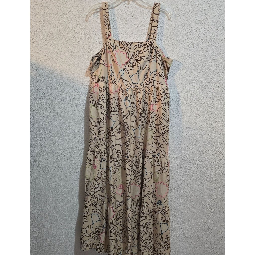 Knox Rose Baby Doll Maxi Dress With Floral Print - Xl Cottagecore Boho